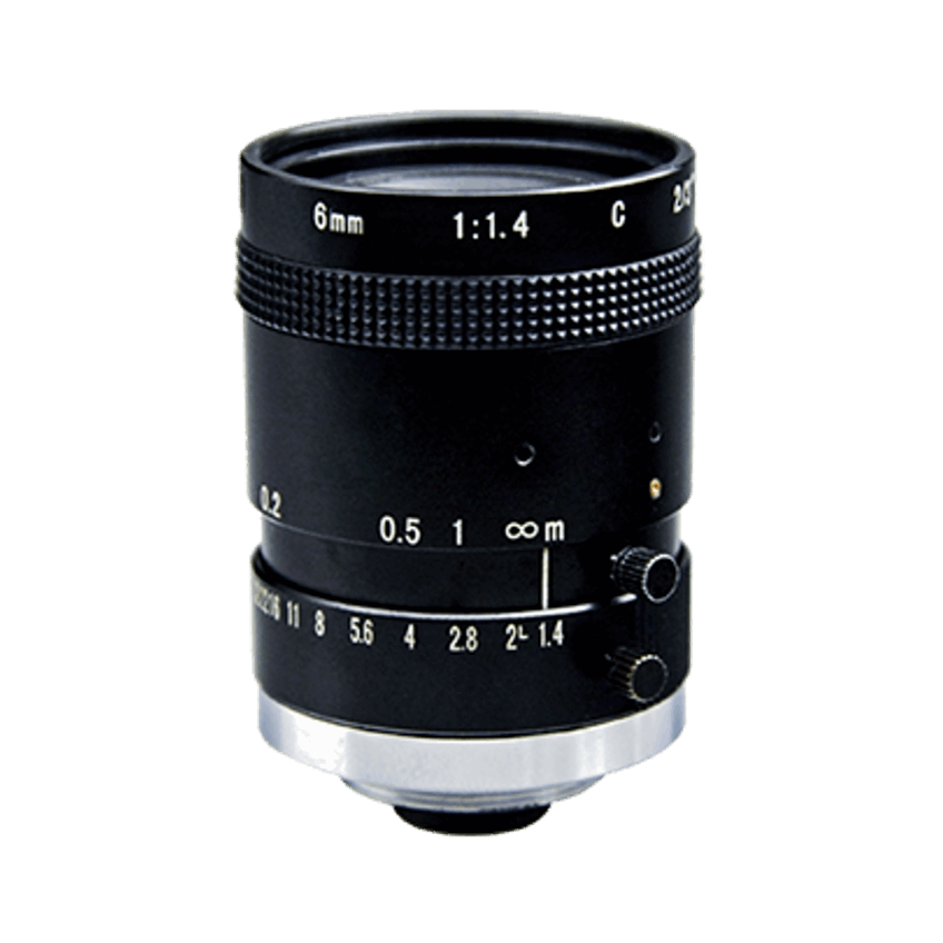 6mm 1/2” 5MP C-Mount Lens