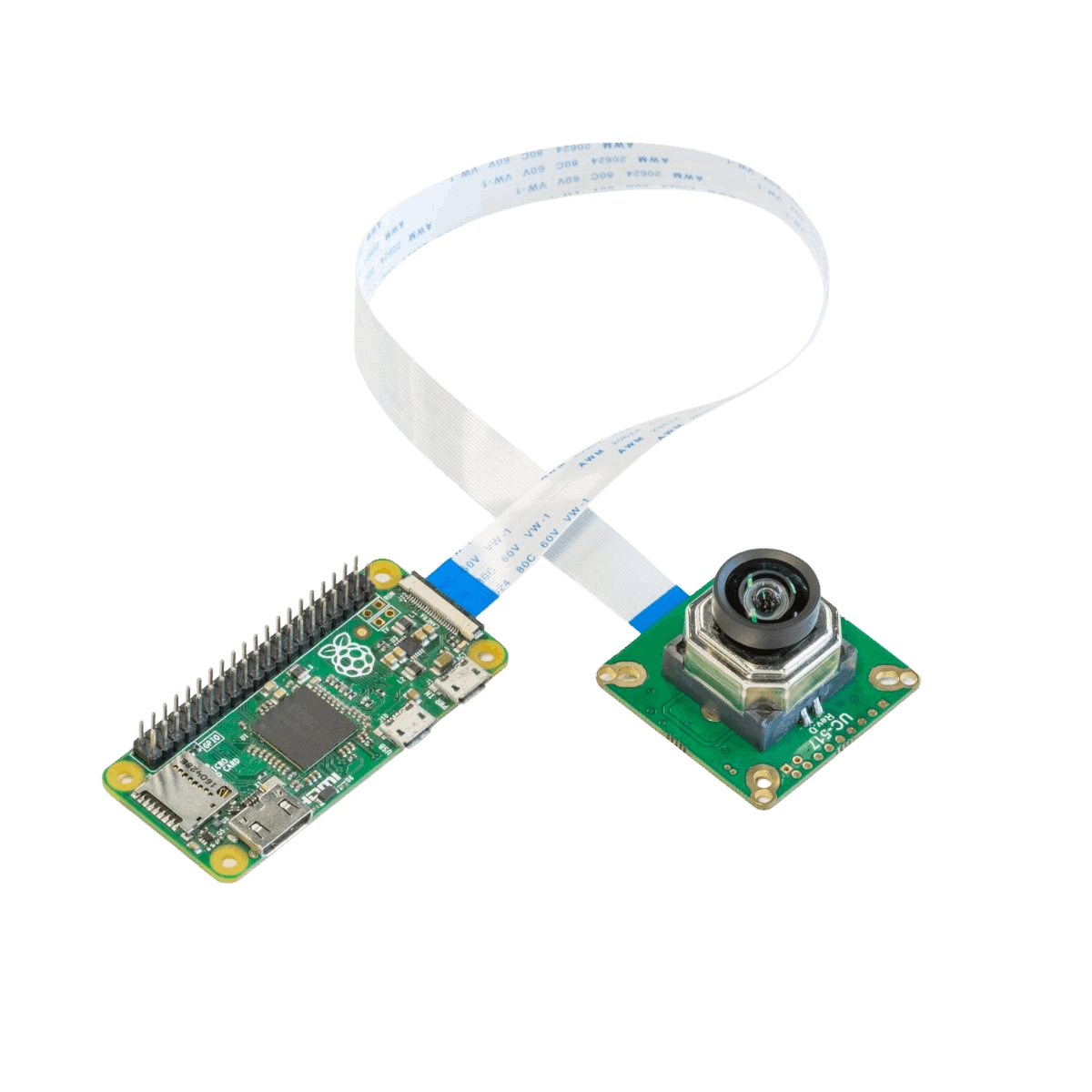 Arducam 12MP Motorised Focus Camera Module connected to raspberry pi zero
