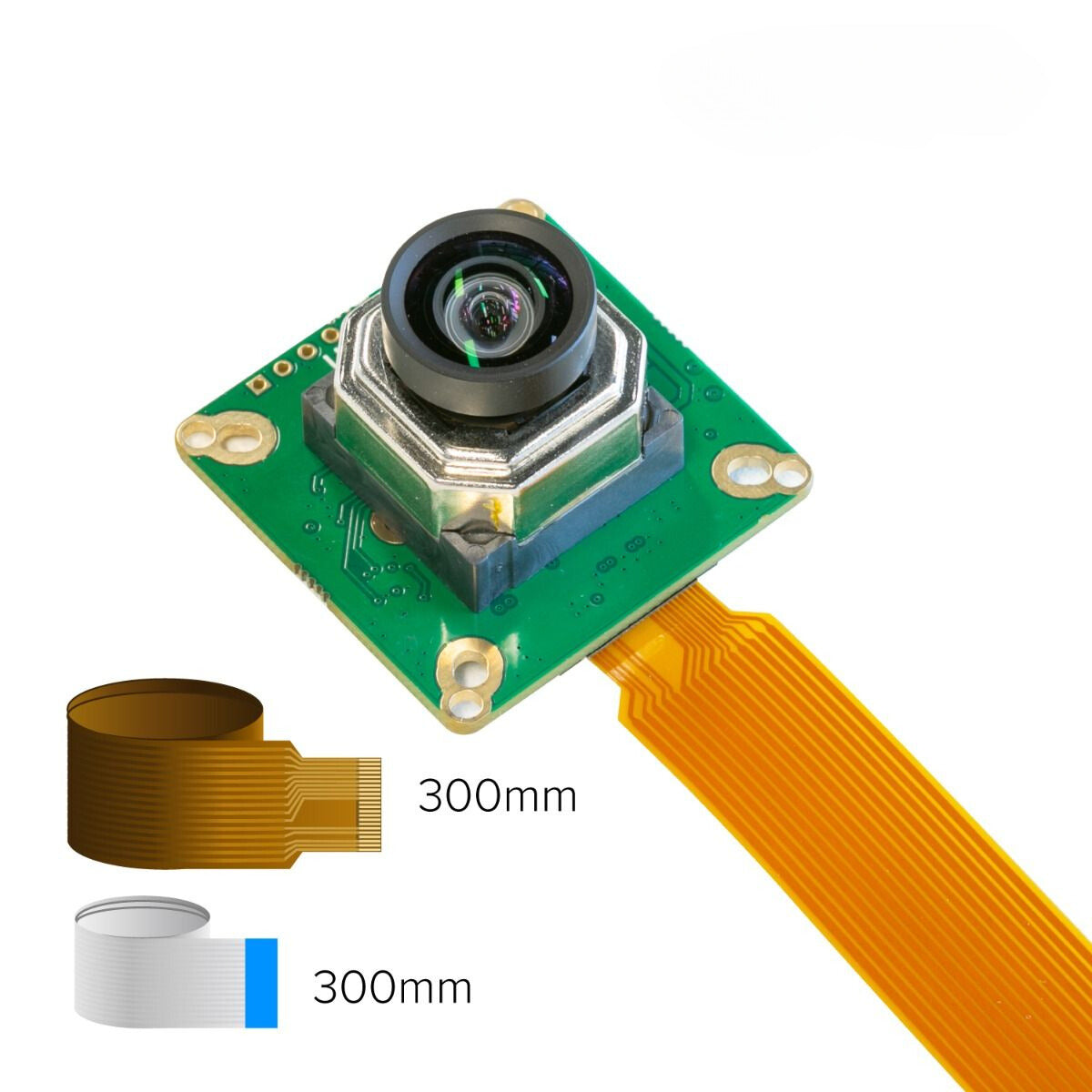 Arducam 12MP Motorised Focus Camera Module with Cables and sizes