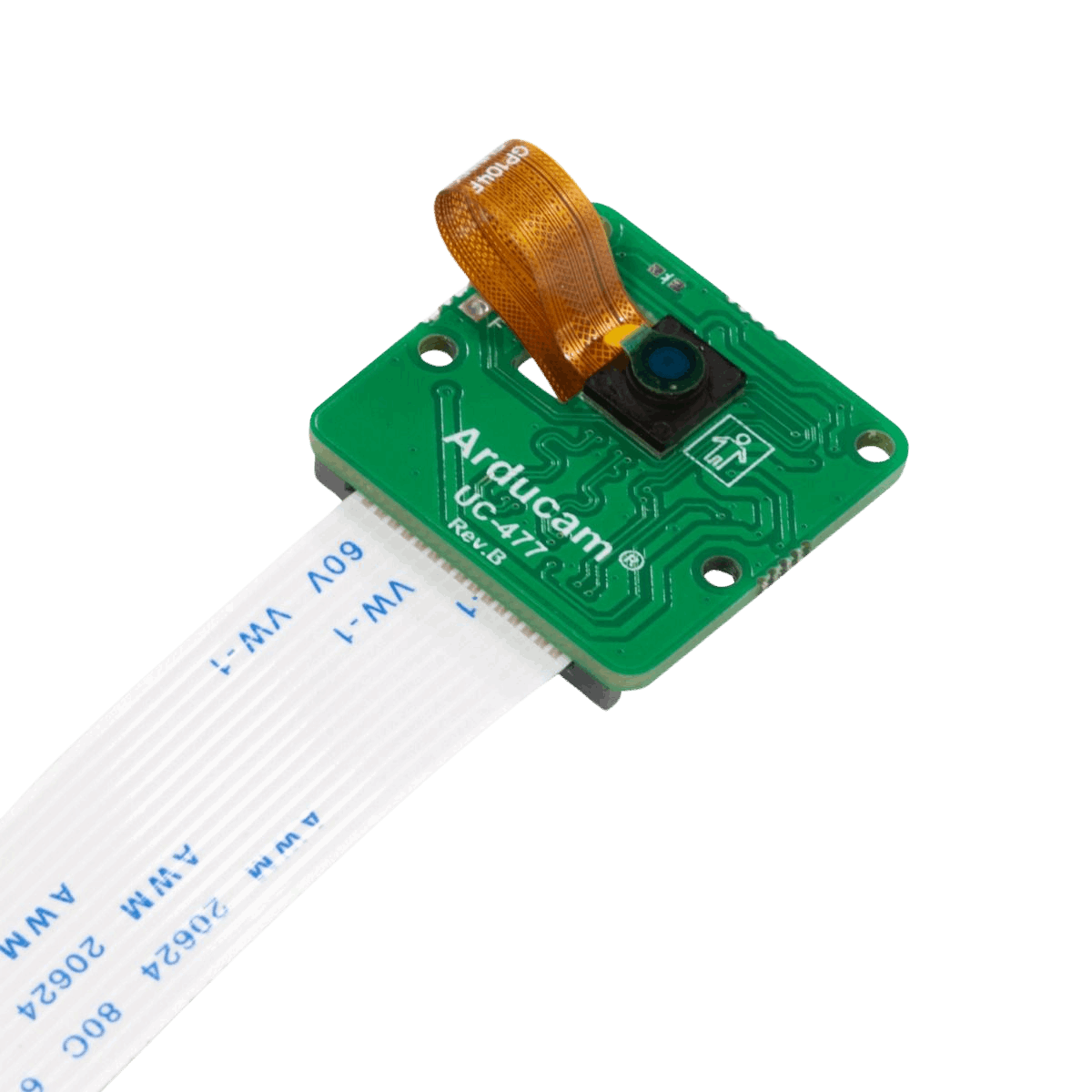 Top view of B0206 - Arducam 0.3MP OV7251 NoIR Camera Module for Raspberry Pi