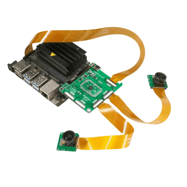 8MP Fisheye Synchronised Stereo Camera Bundle for Jetson Nano/Xavier NX