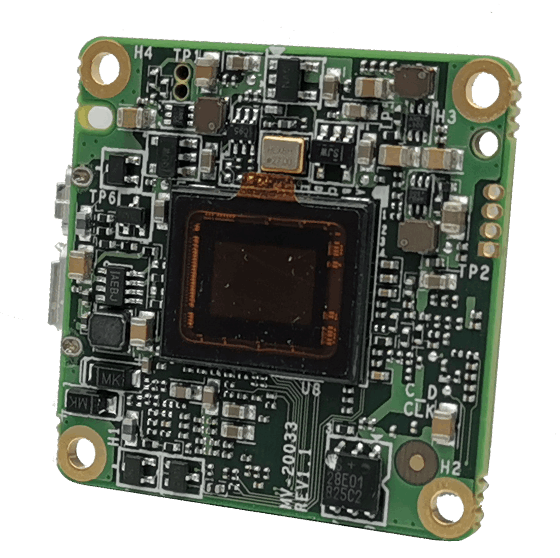 12MP 1/1.7" IMX226 USB3.0 Monochrome Bare Board Camera