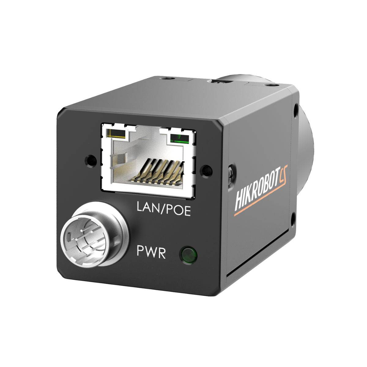 HIKROBOT CS Series, MV-CS020-10GM GigE Monochrome Camera viewing the I/O's