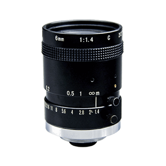 6mm 1/2” 5MP C-Mount Lens