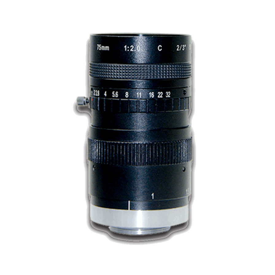 75mm 2/3” 5MP C-Mount Lens