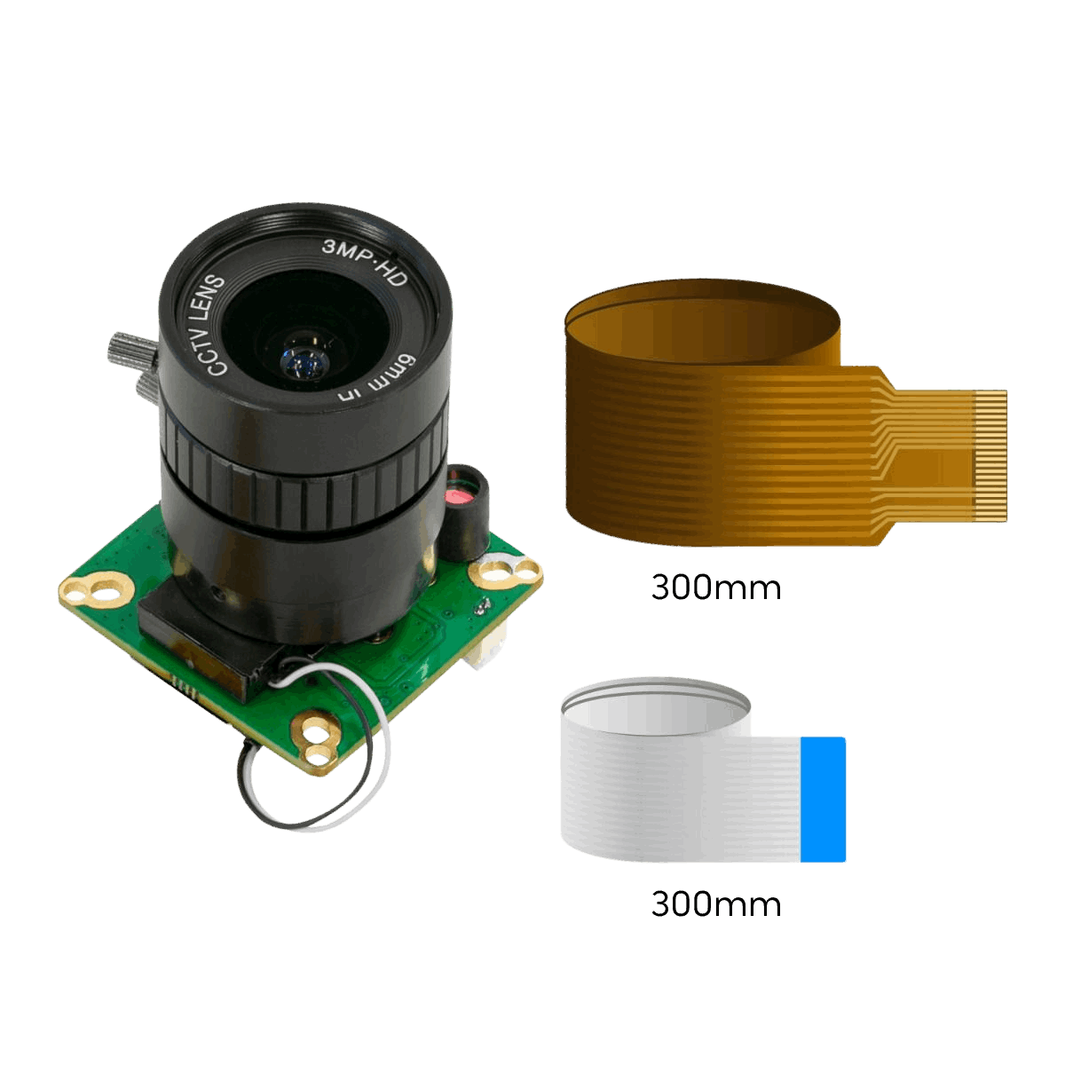 B0240 camera module with two MIPI cables for interfacing
