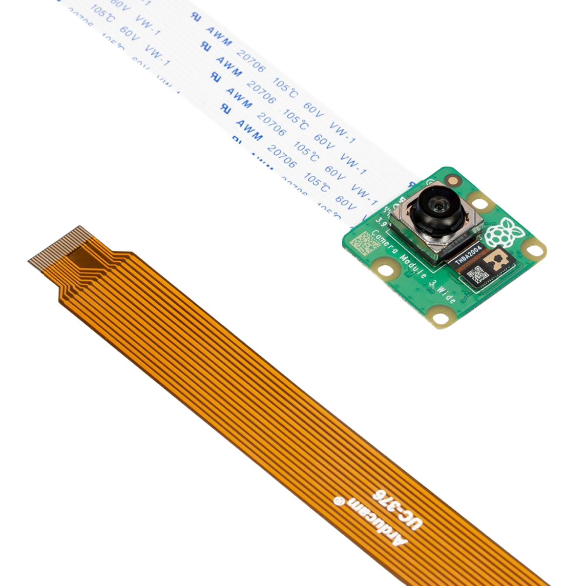 Arducam 12MP Wide Angle Autofocus Raspberry Pi Official Camera Module V3 cables