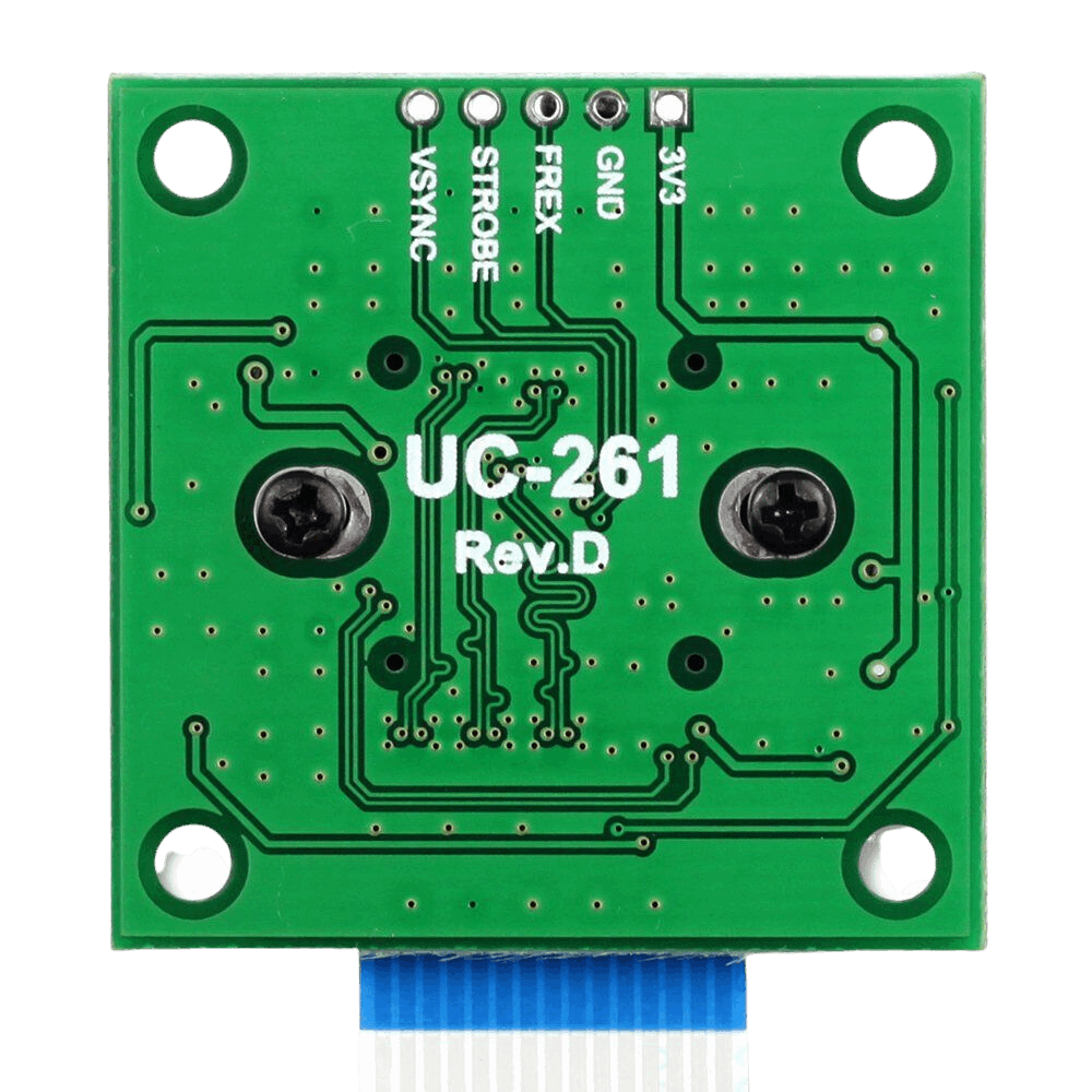 Bottom view of the B0031 5MP auto-focus camera module