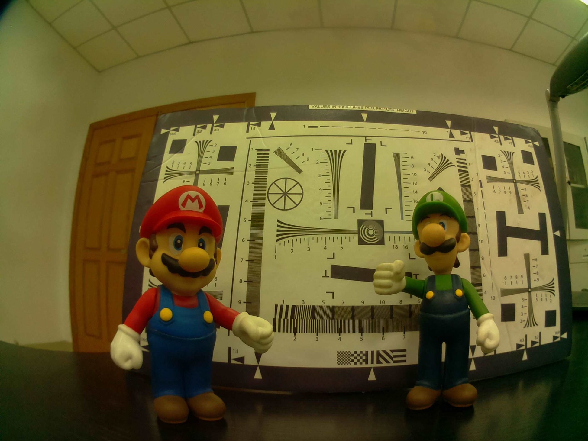 Image of Mario and Luigi captured with the B0154 camera module