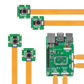 Image of the B0388 interfacing with Raspberry Pi and HAT