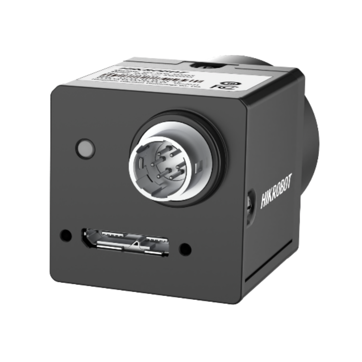 HIKROBOT CU Series, MV-CU013-80UM USB3.0 Monochrome Area Scan Industrial Camera viewing the ports