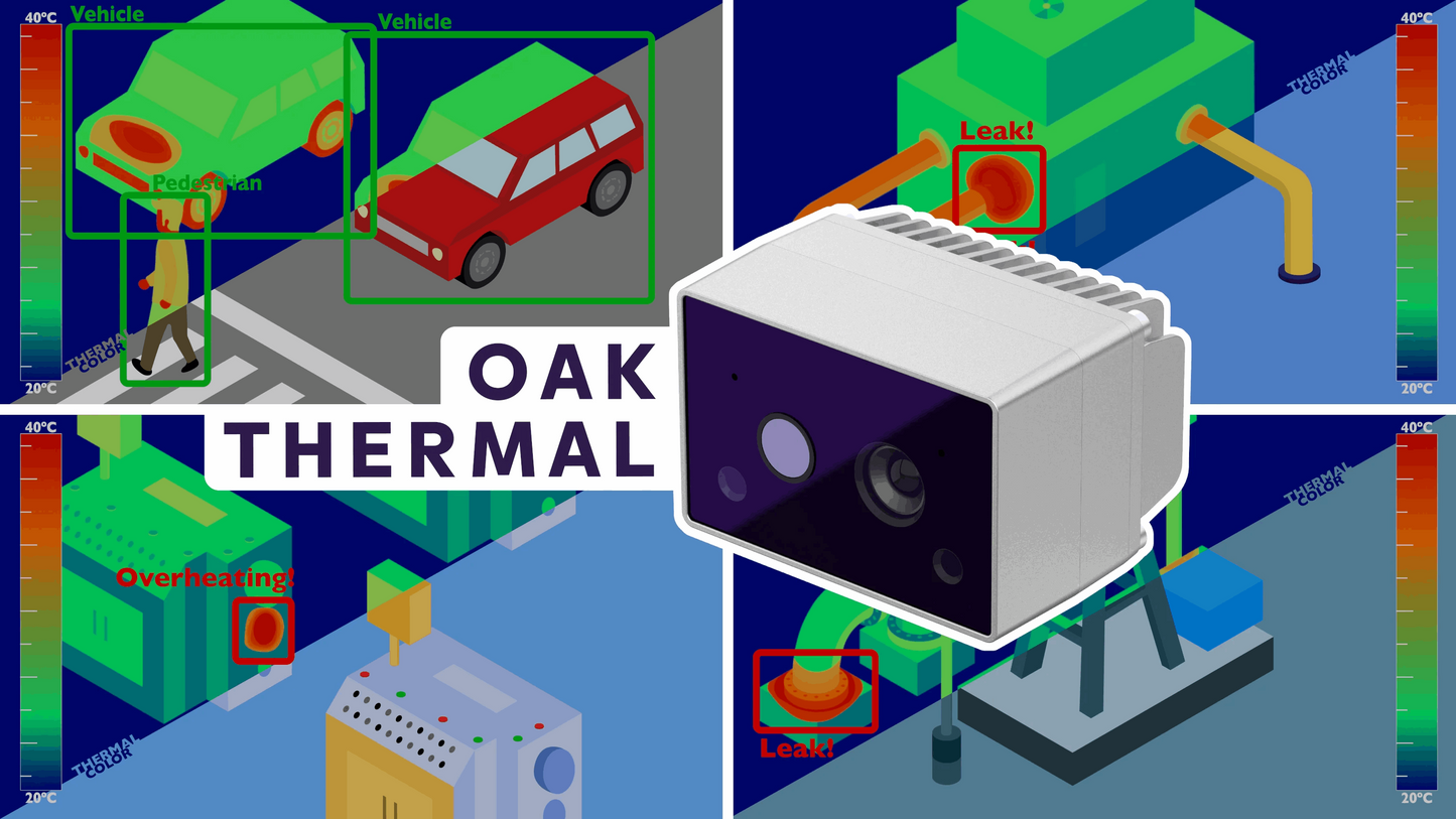 OAK Thermal sample image demonstration