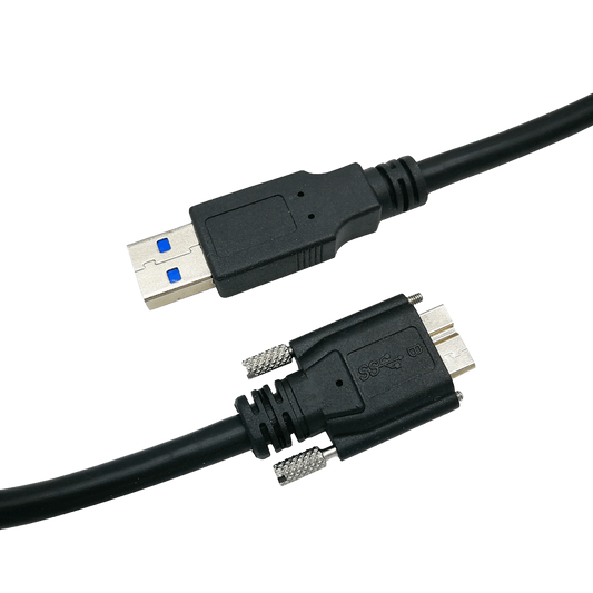 USB 3.0 Cable Type A To Micro-B With Screw Lock