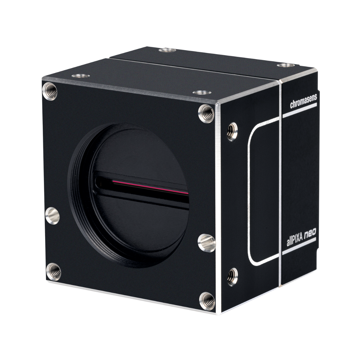 Chromasens allPIXA neo Series, 4K 10GigE Line Scan Camera, viewed from the front