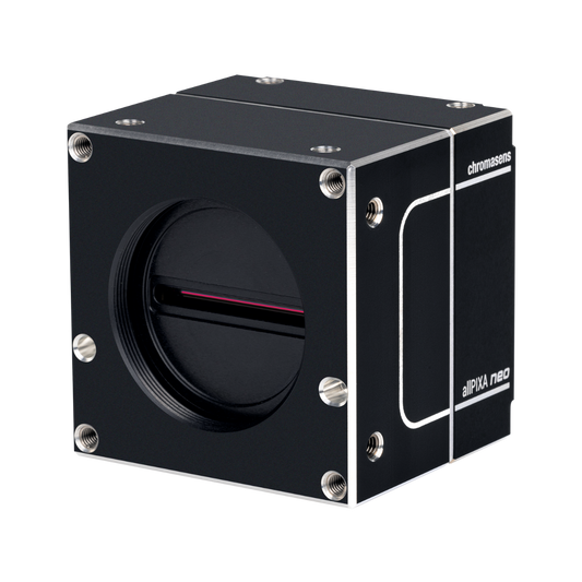 Chromasens allPIXA neo Series, 4K 10GigE Line Scan Camera, viewed from the front