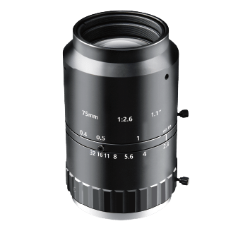 75mm 1.1” 12MP C-Mount Lens