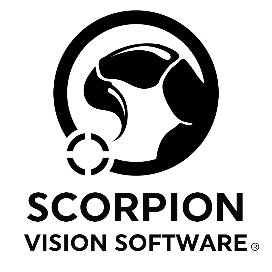The image for Scorpion Vision Software in black with white background